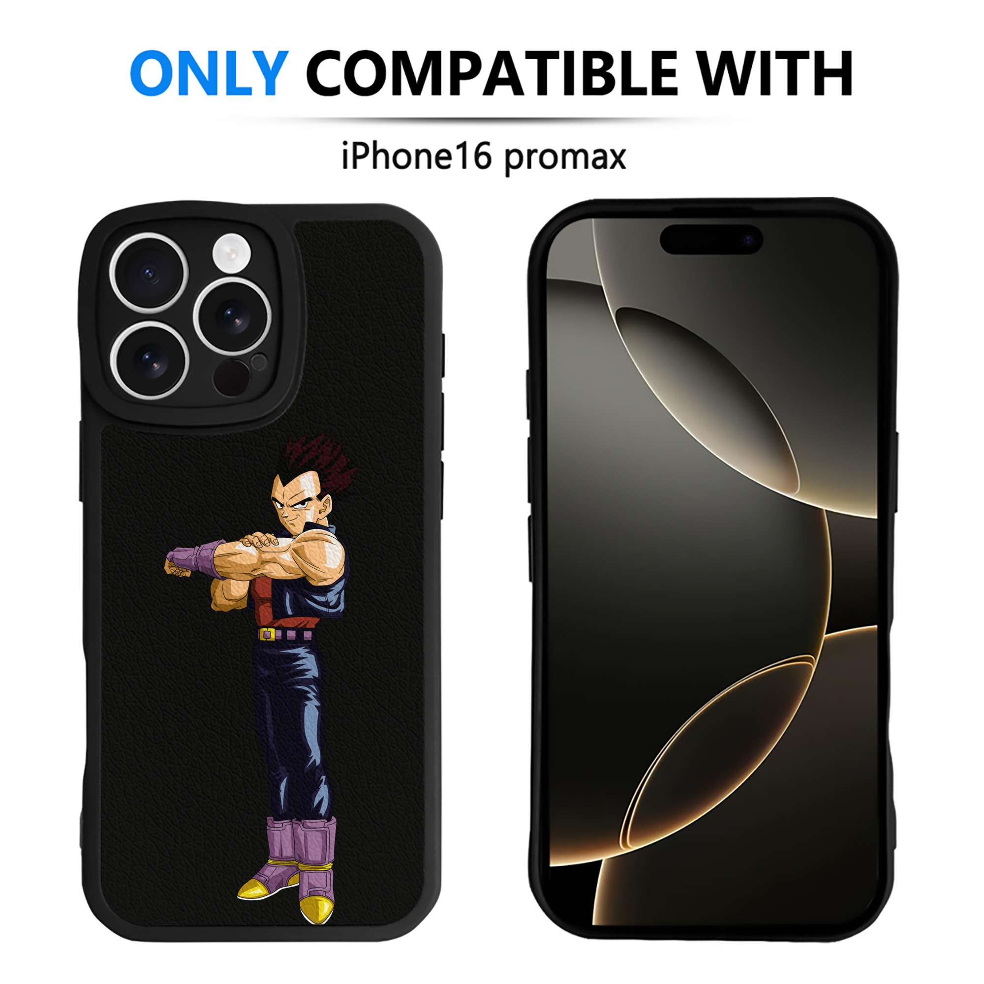 （画像用） ドラゴンボール ベジータ四世（Bejīta Yonsei）DRAGON BALL Vegeta IV 【iPhone 16シリーズ対応】シリコンスマホケース（レザー調） 材質：シリコン